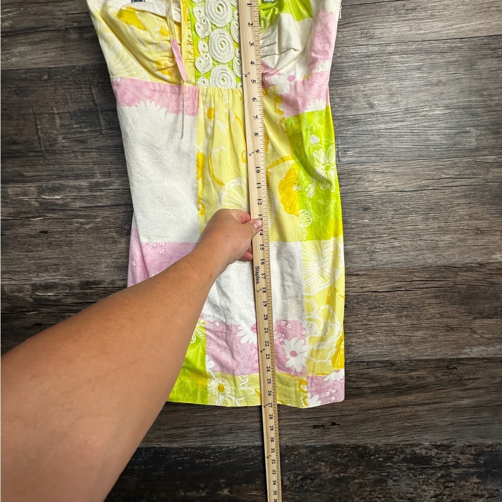 Lilly Pulitzer Multicolor Patchwork Halter Neck S… - image 7